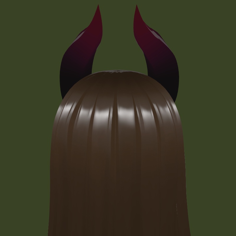 Demon Horns (Black/Red)