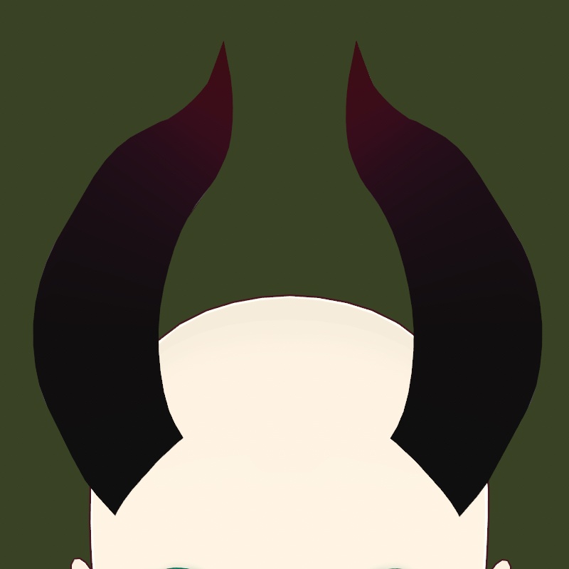 Demon Horns (Black/Red)