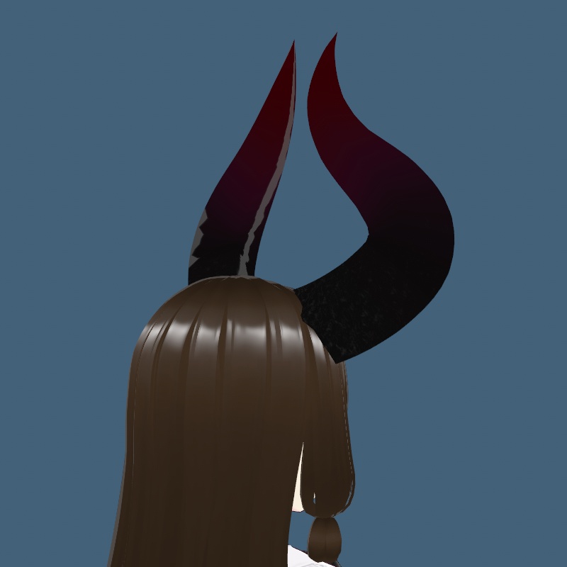 Big Demon Horns (Red/Black)