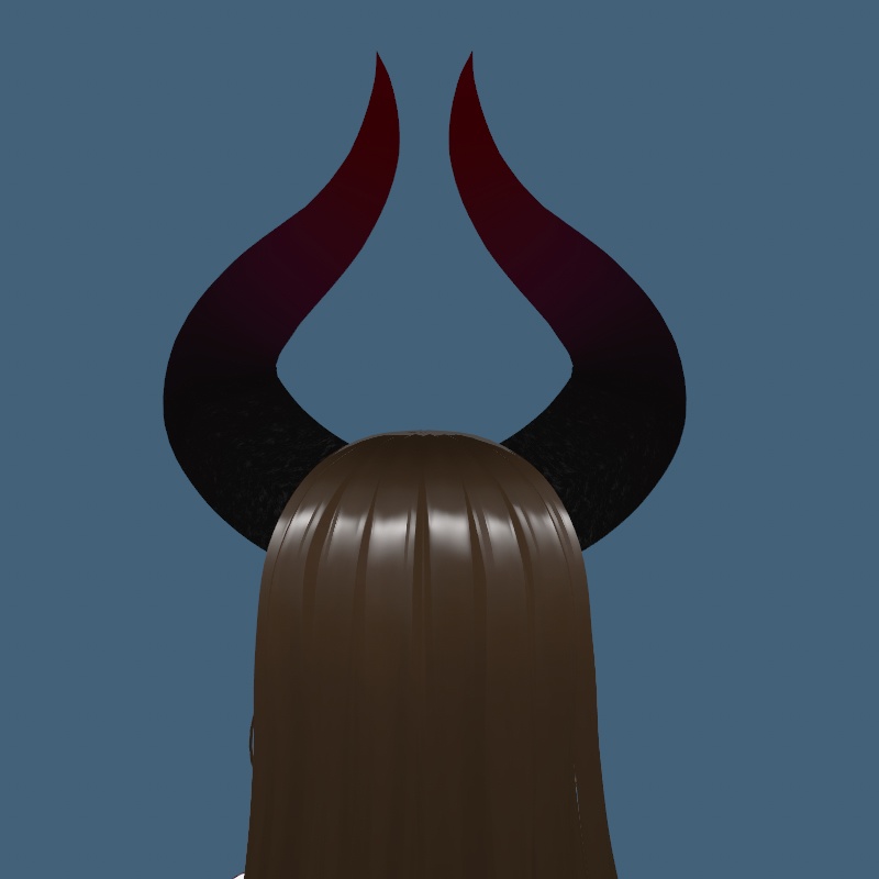 Big Demon Horns (Red/Black)