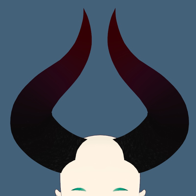 Big Demon Horns (Red/Black)