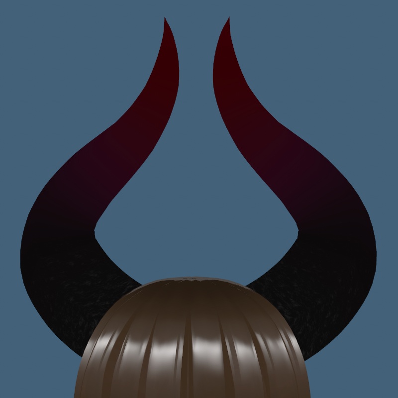 Big Demon Horns (Red/Black)