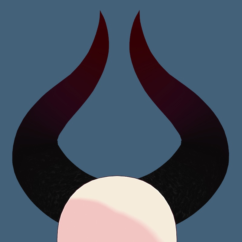 Big Demon Horns (Red/Black)