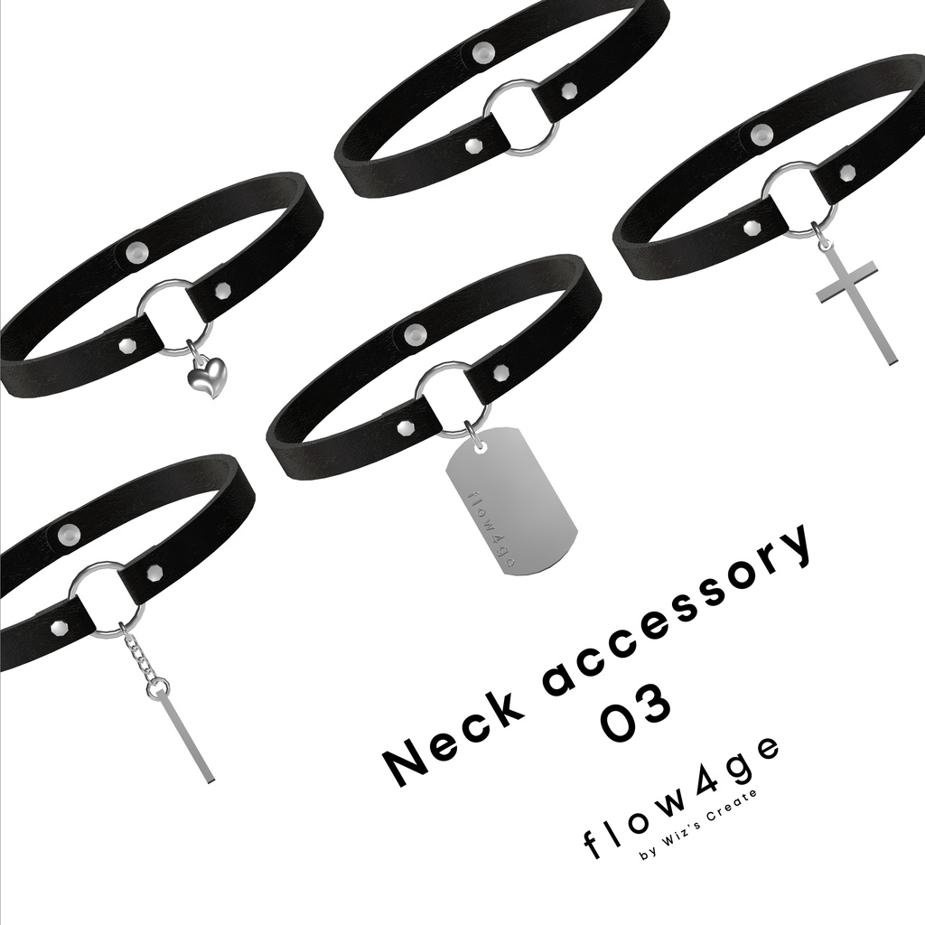 Neck accessory 03【VRChat想定】