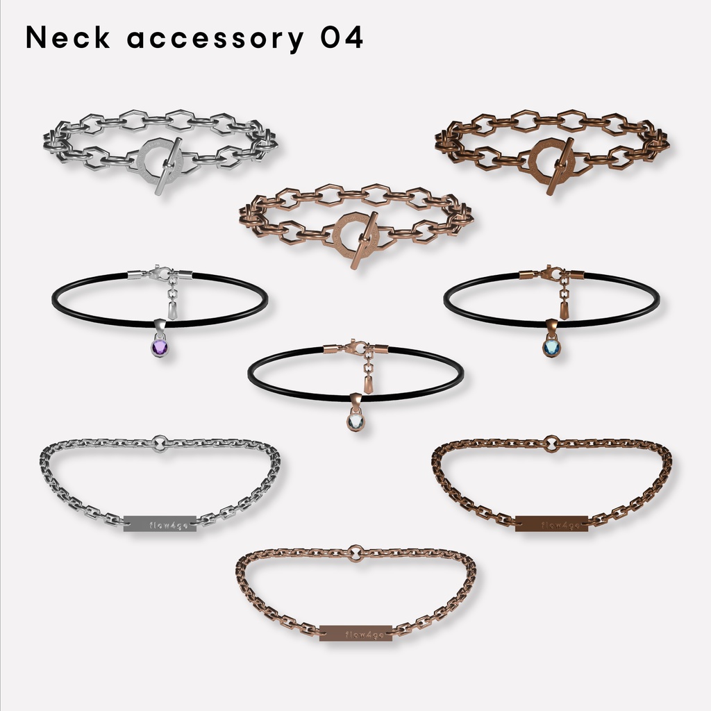 Neck accessory 04【VRChat想定】