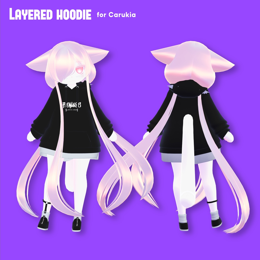【カルキア対応】Layered hoodie