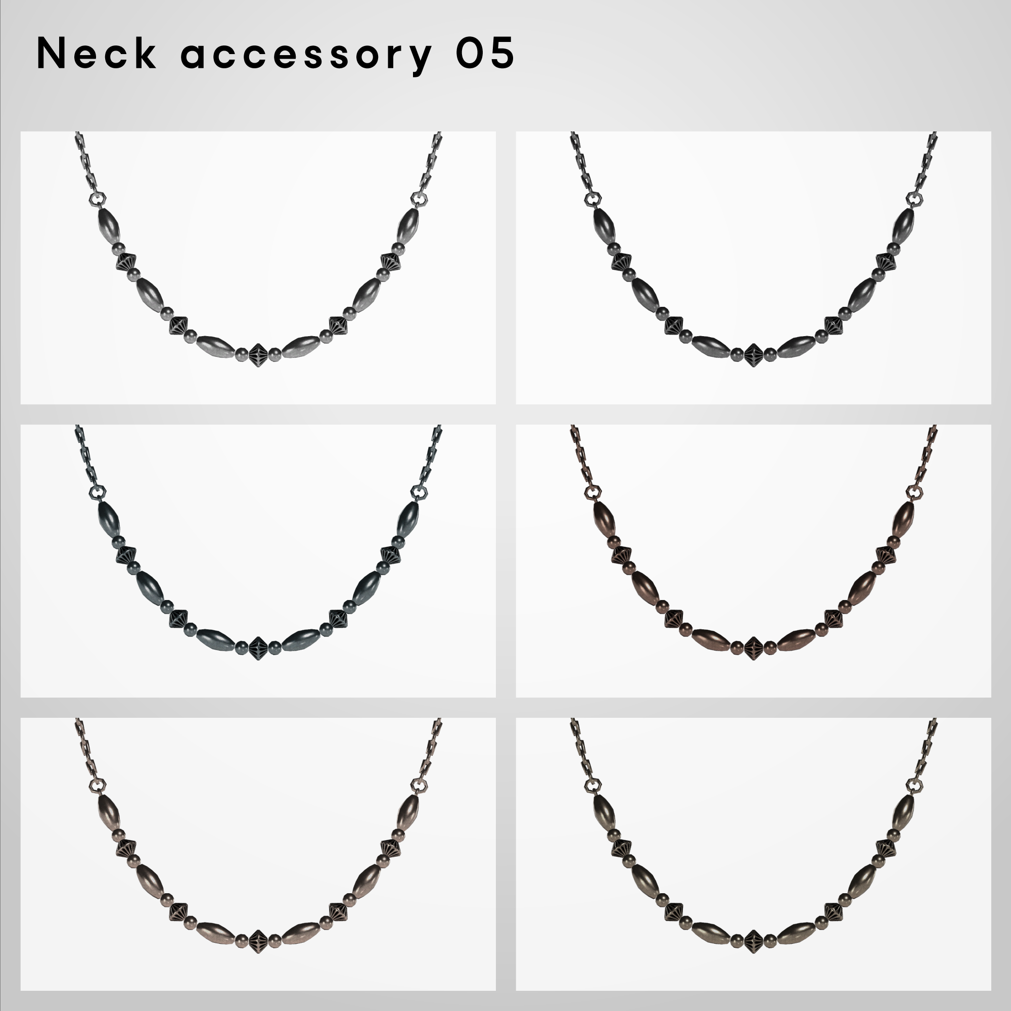 Vrchat Neck Rope Neck accessory 05【VRChat想定】 - flow4ge - BOOTH