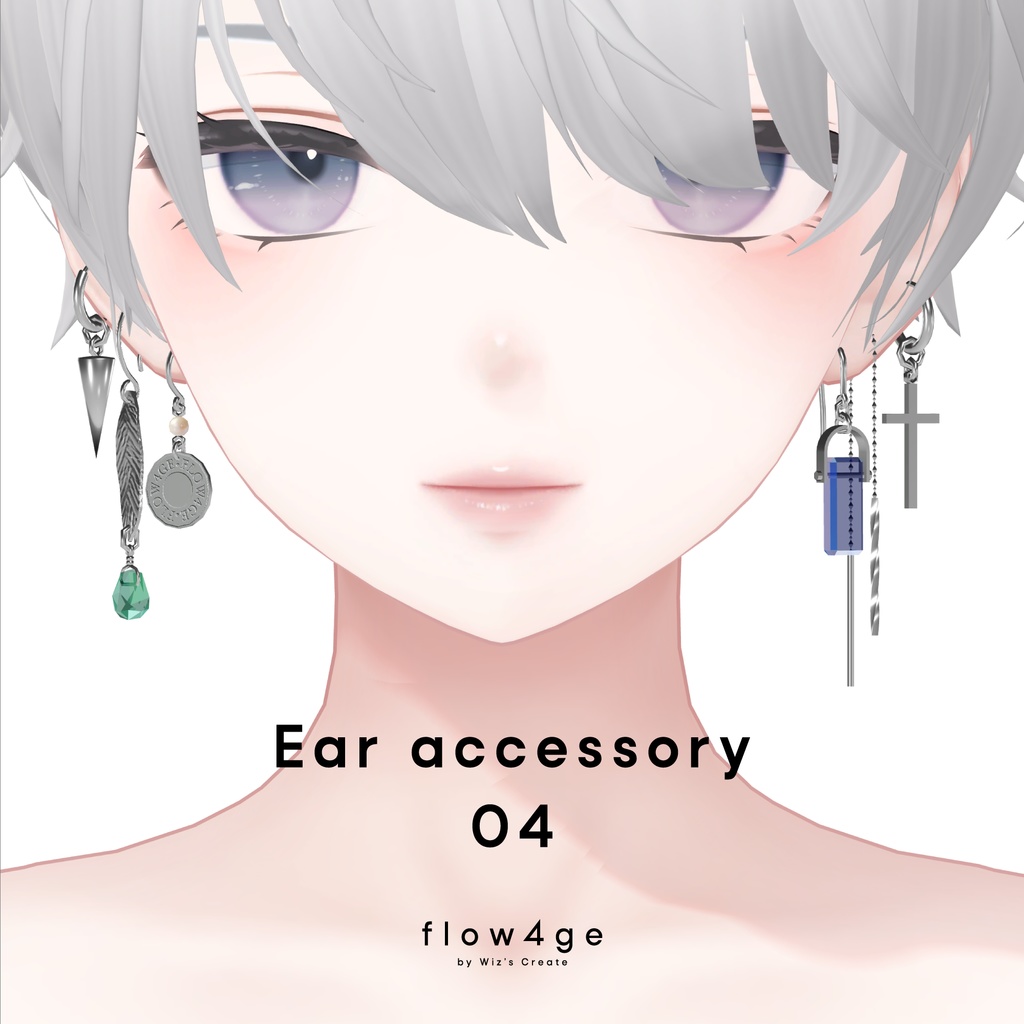 Ear accessory 04【VRChat想定】