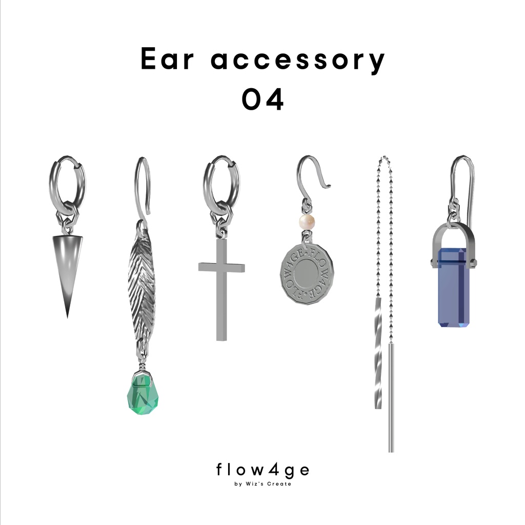 Ear accessory 04【VRChat想定】