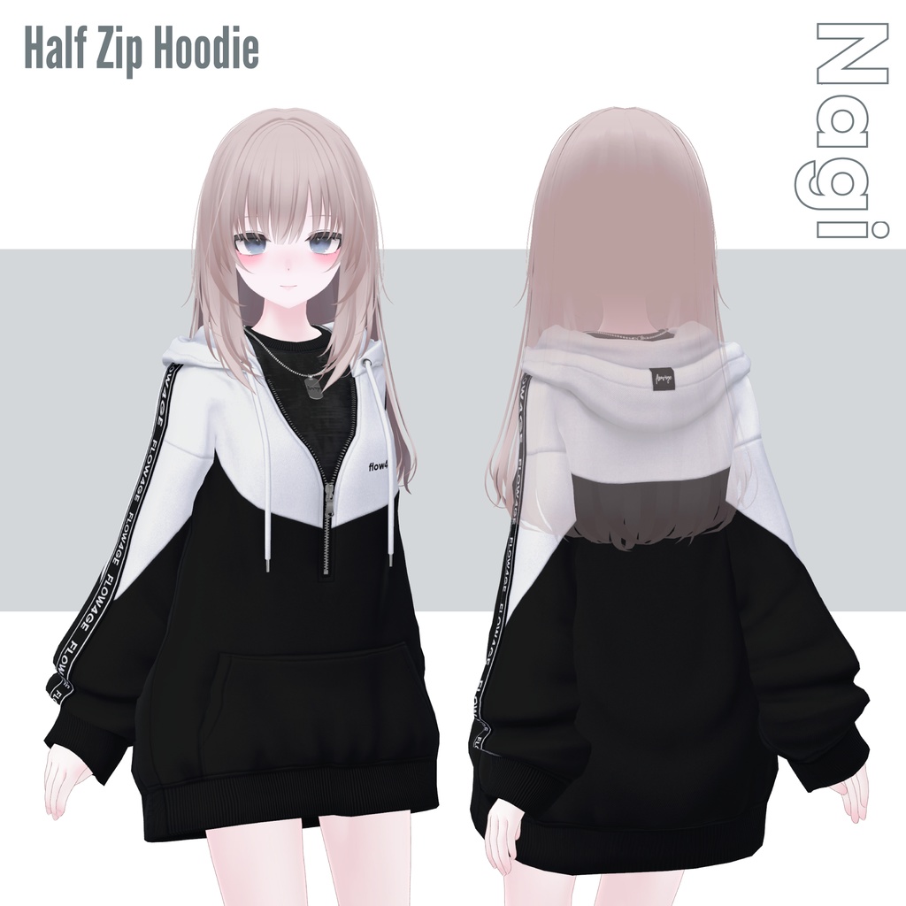 Half Zip Hoodie【12アバターセミ対応】