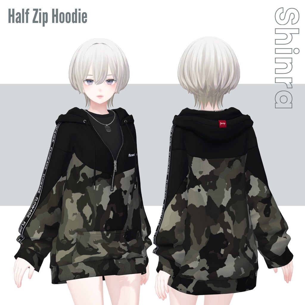 Half Zip Hoodie【12アバターセミ対応】