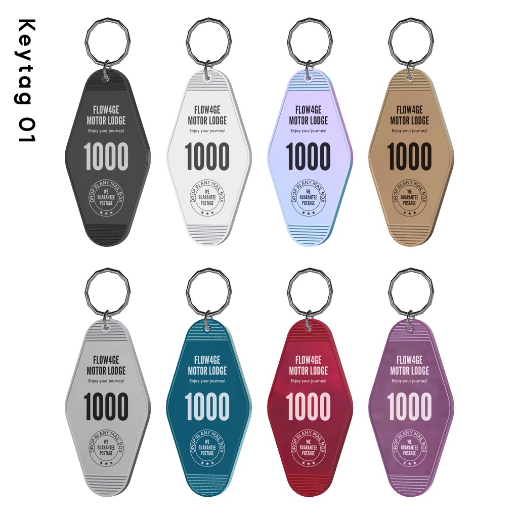 【無料】Keytag 01【フォロワー1,000人記念/VRChat想定】