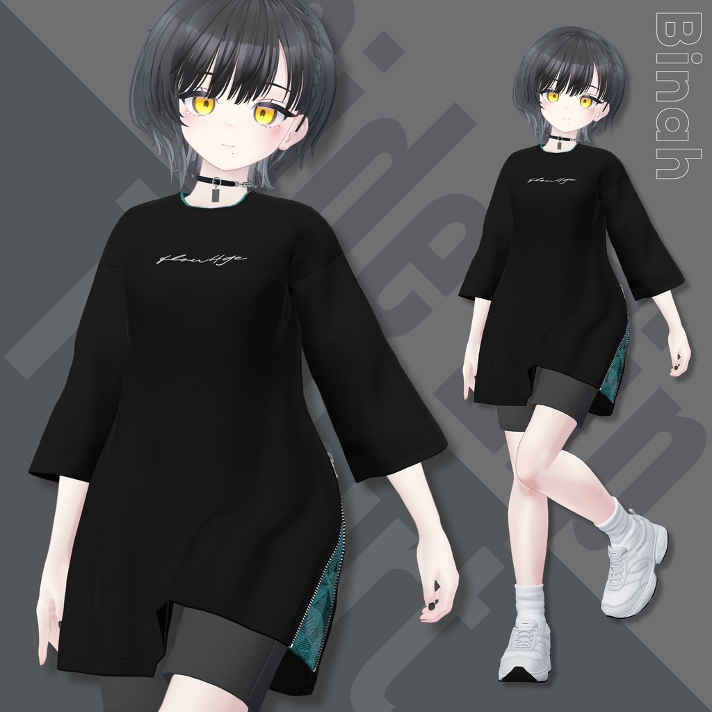 Side Zip T-shirt【16アバターセミ対応】