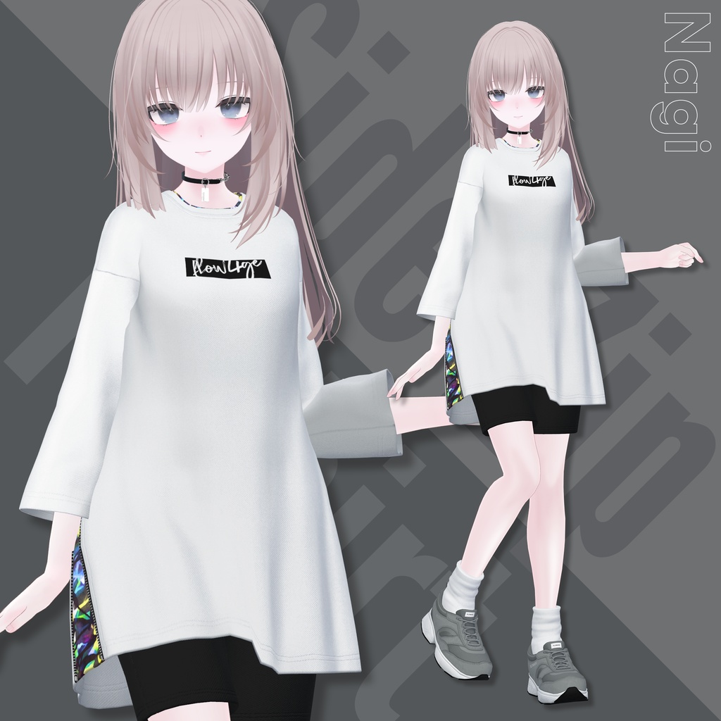 Side Zip T-shirt【16アバターセミ対応】