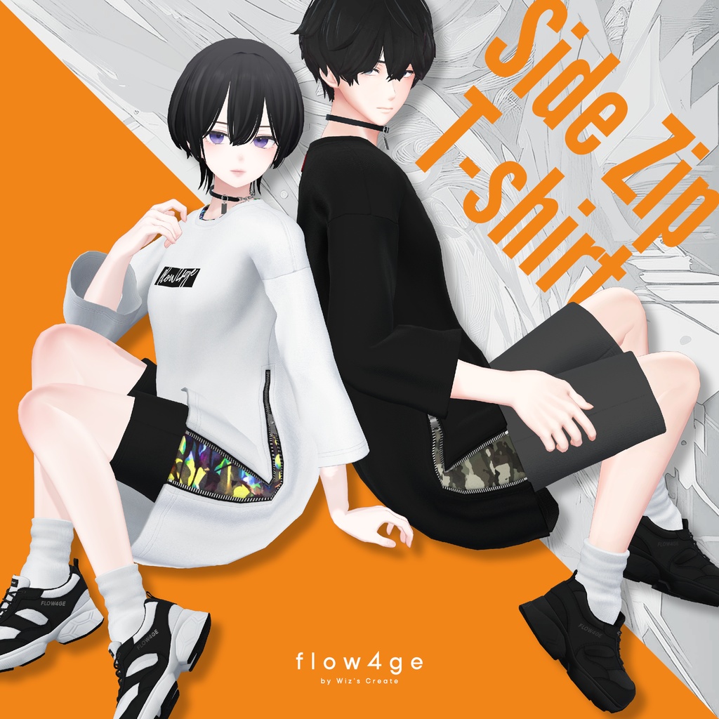 Side Zip T-shirt【16アバターセミ対応】