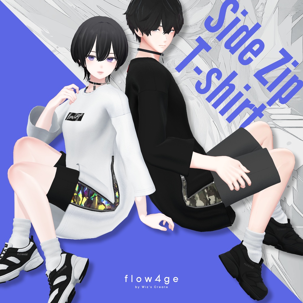 Side Zip T-shirt【16アバターセミ対応】