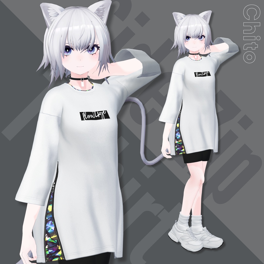 Side Zip T-shirt【16アバターセミ対応】