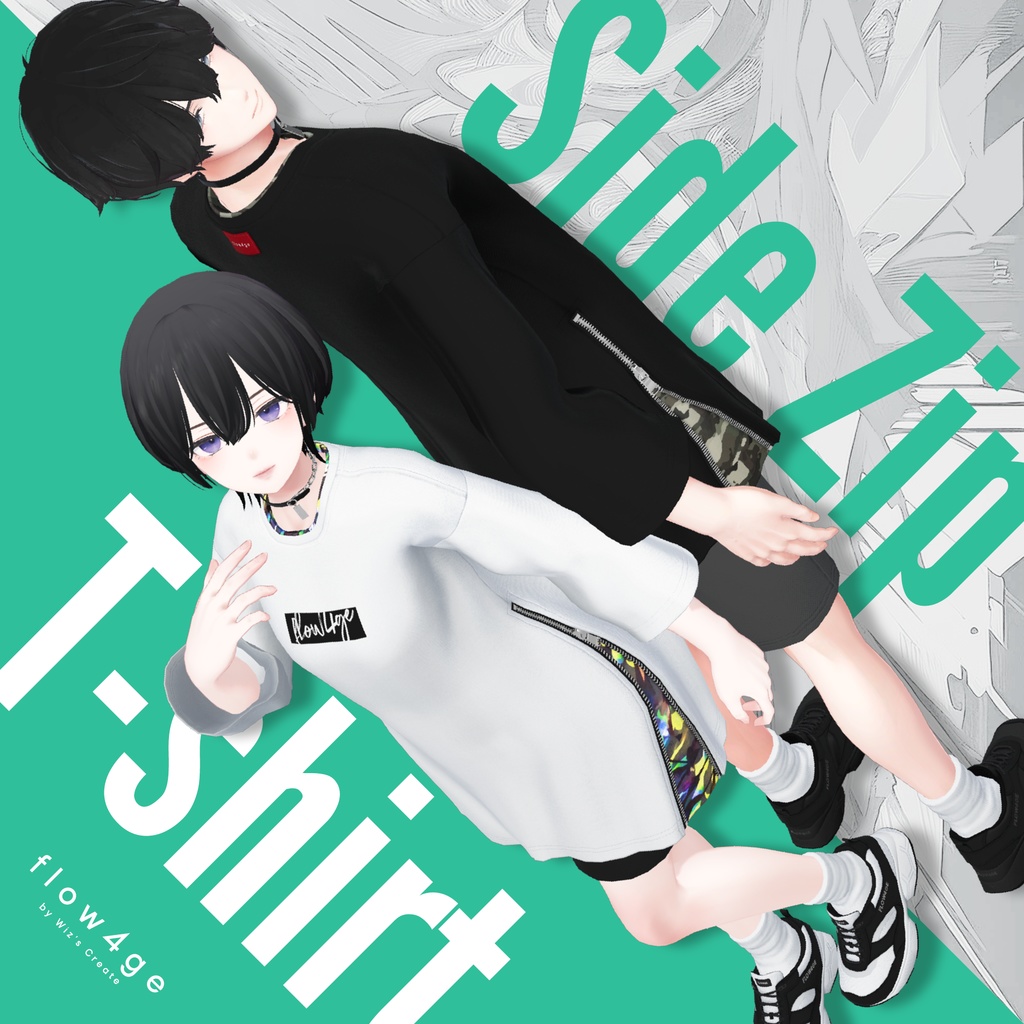 Side Zip T-shirt【16アバターセミ対応】