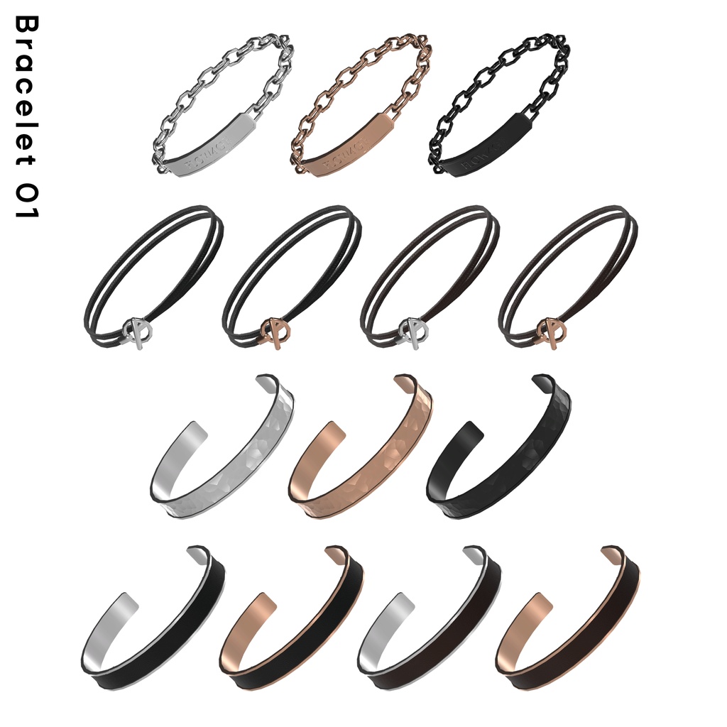 Bracelet 01【VRChat想定】