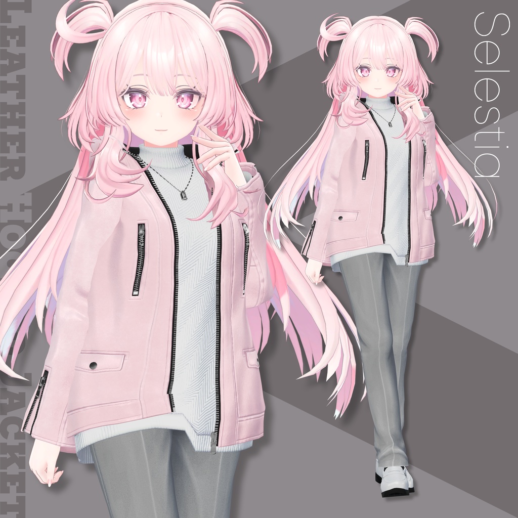 Leather Hooded Jacket【29アバターセミ対応】