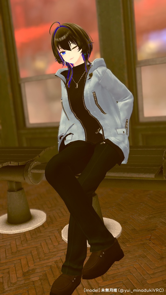 Leather Hooded Jacket【29アバターセミ対応】