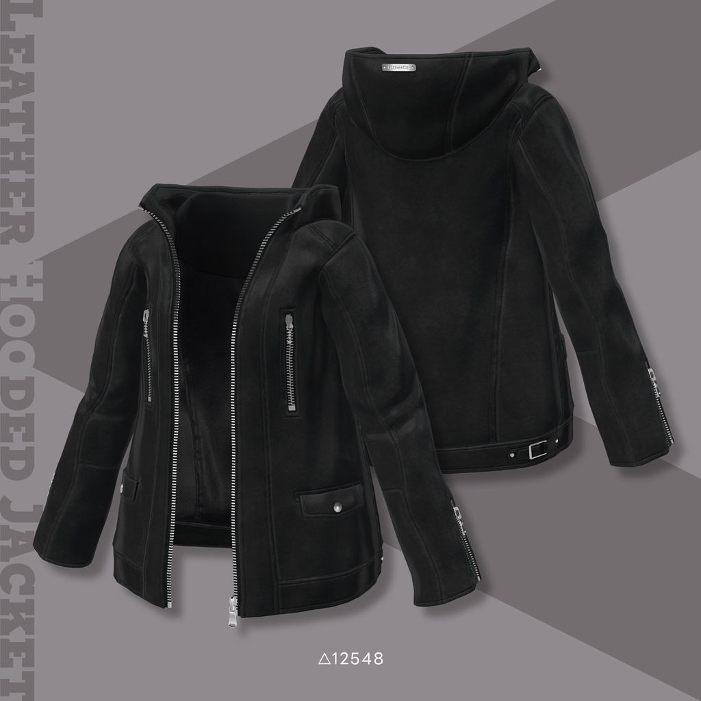 Leather Hooded Jacket【29アバターセミ対応】