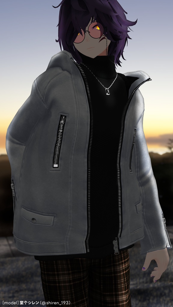 Leather Hooded Jacket【29アバターセミ対応】