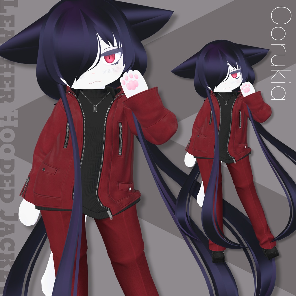 Leather Hooded Jacket【29アバターセミ対応】