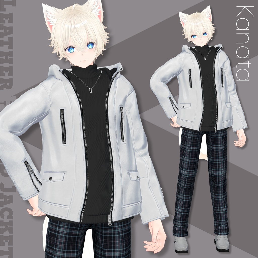 Leather Hooded Jacket【29アバターセミ対応】