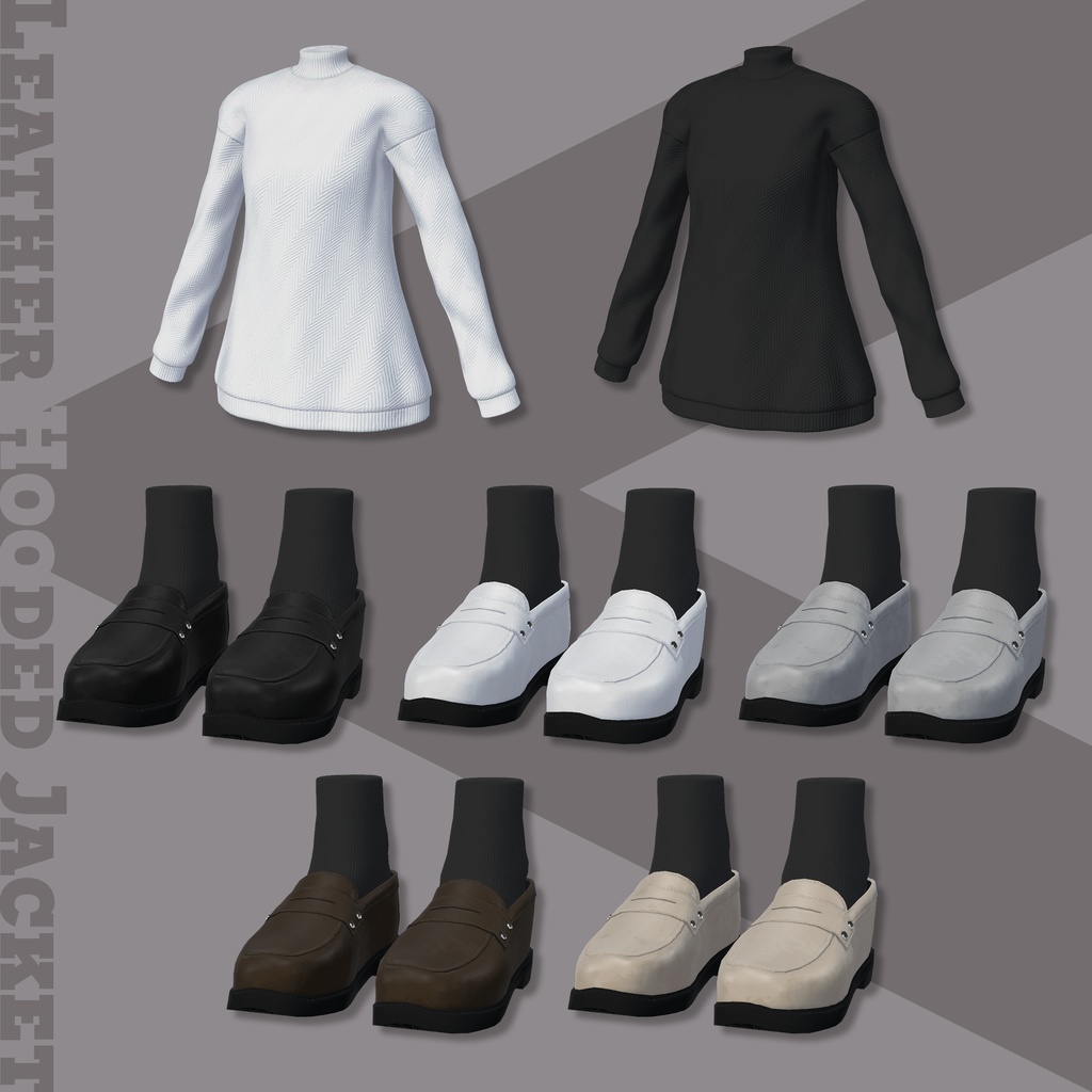 Leather Hooded Jacket【29アバターセミ対応】