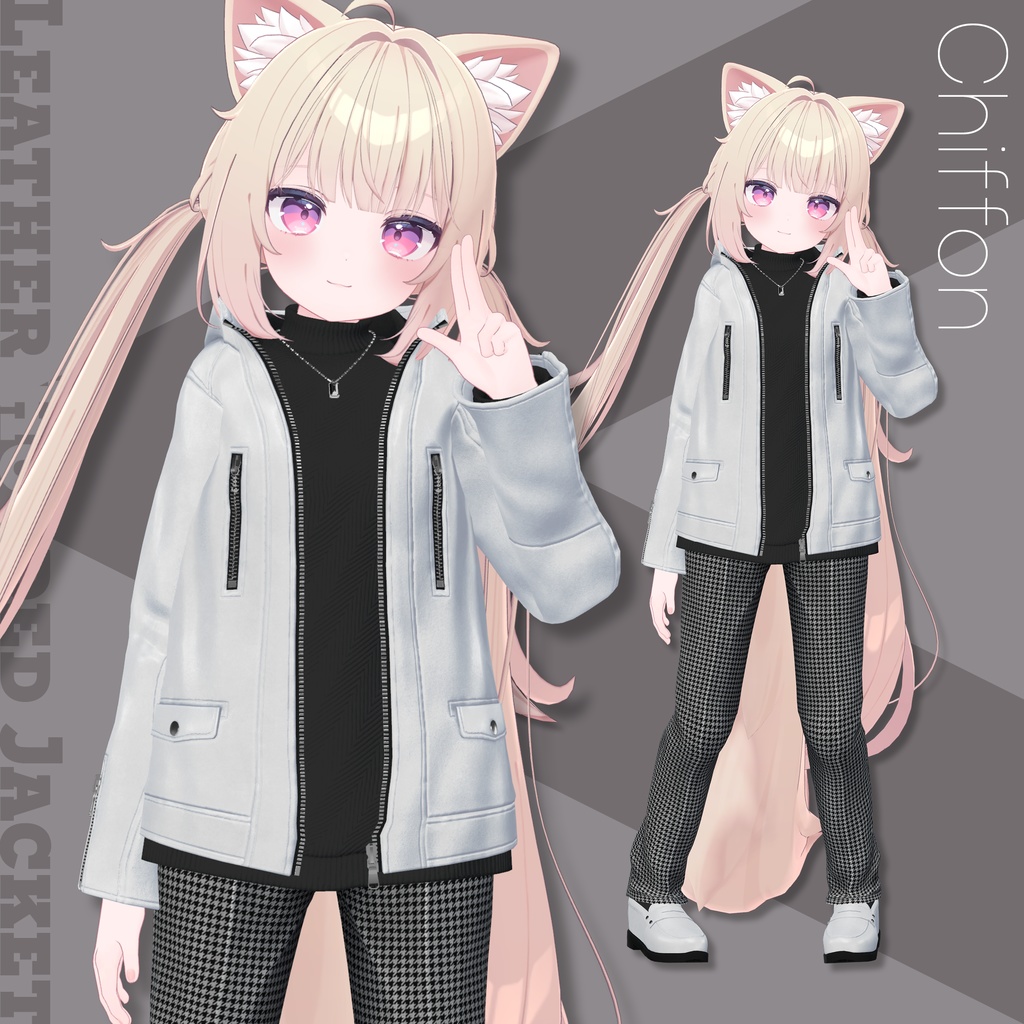 Leather Hooded Jacket【29アバターセミ対応】