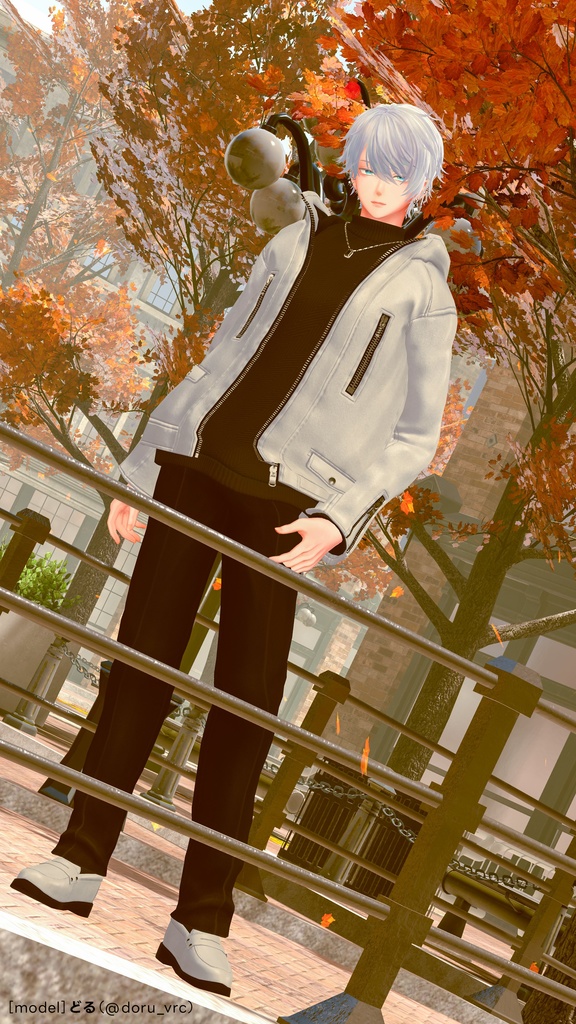 Leather Hooded Jacket【29アバターセミ対応】