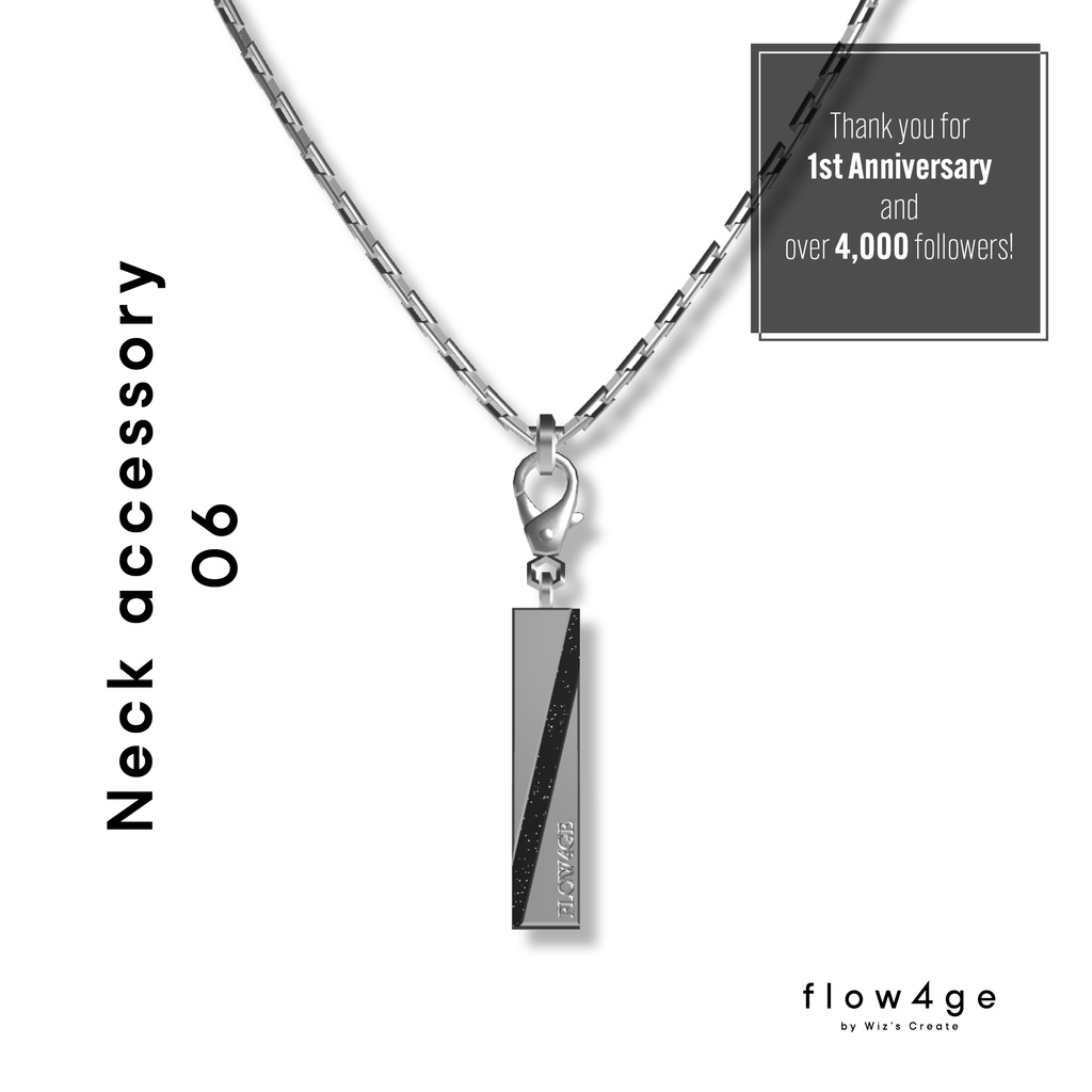 Neck accessory 06【1周年＆フォロワー4000人記念／VRChat想定】