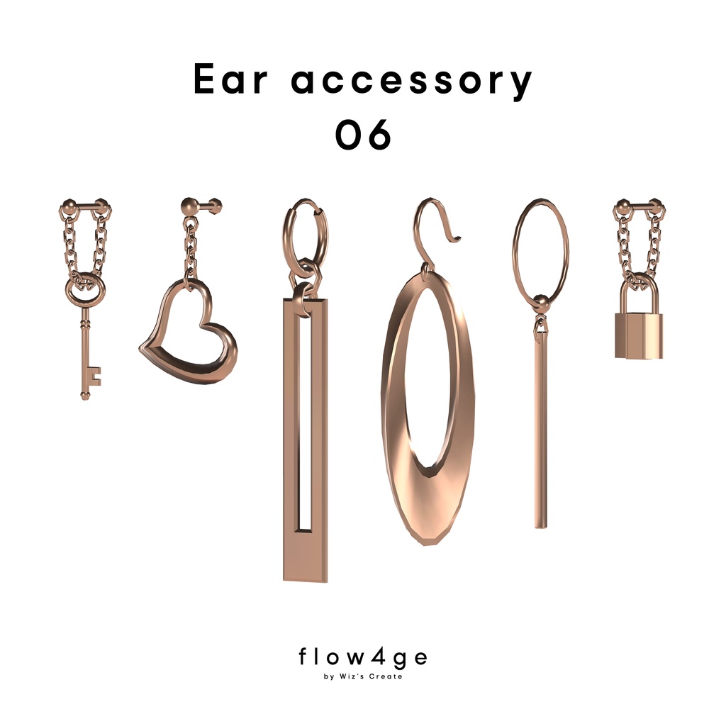 Ear accessory 06【VRChat想定】