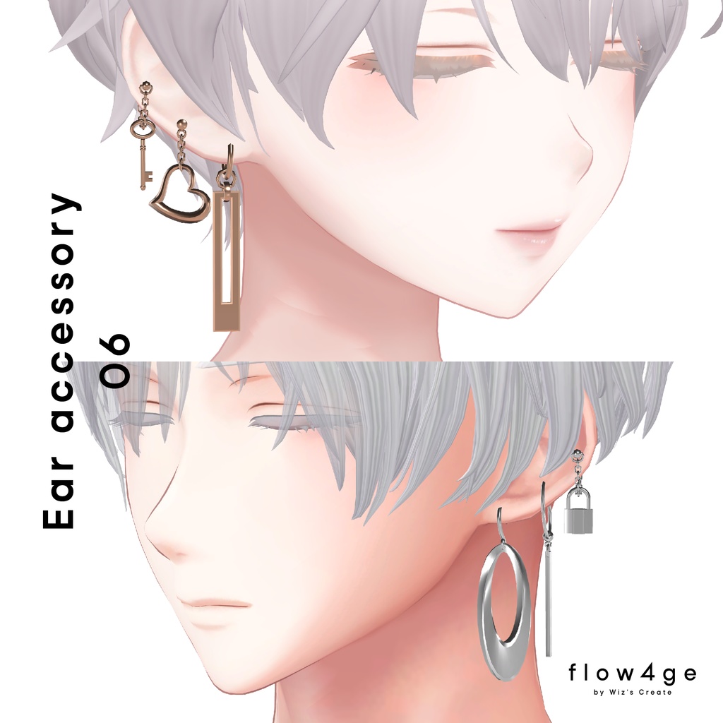 Ear accessory 06【VRChat想定】