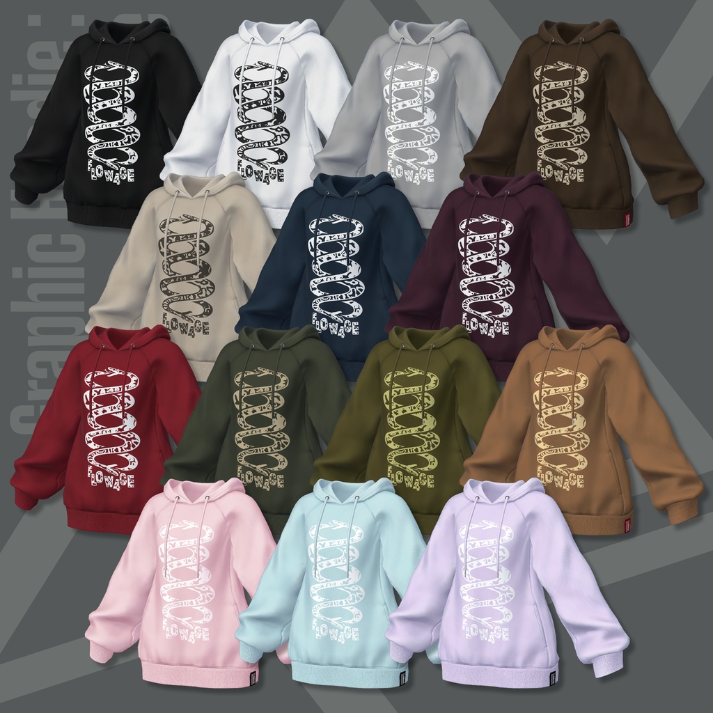 Graphic Hoodie : Undone【24アバターセミ対応】