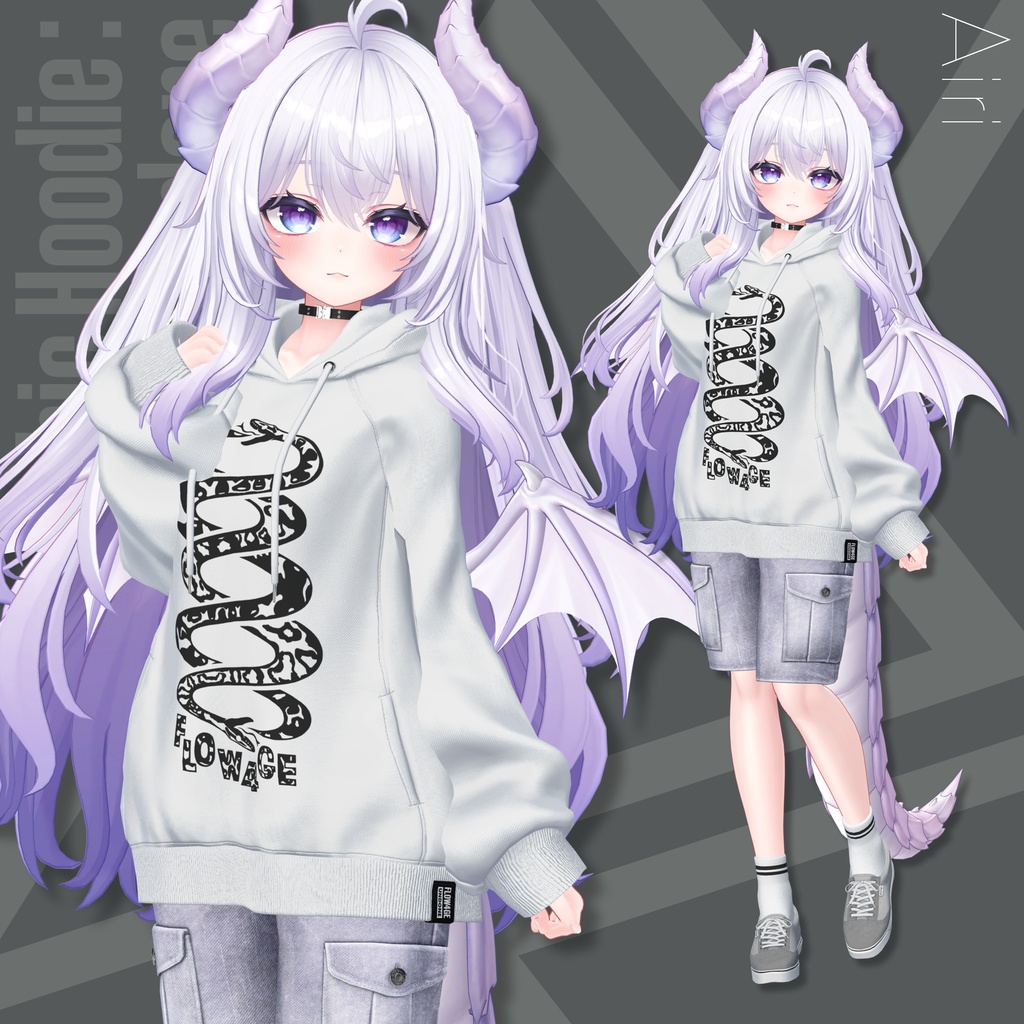 Graphic Hoodie : Undone【24アバターセミ対応】