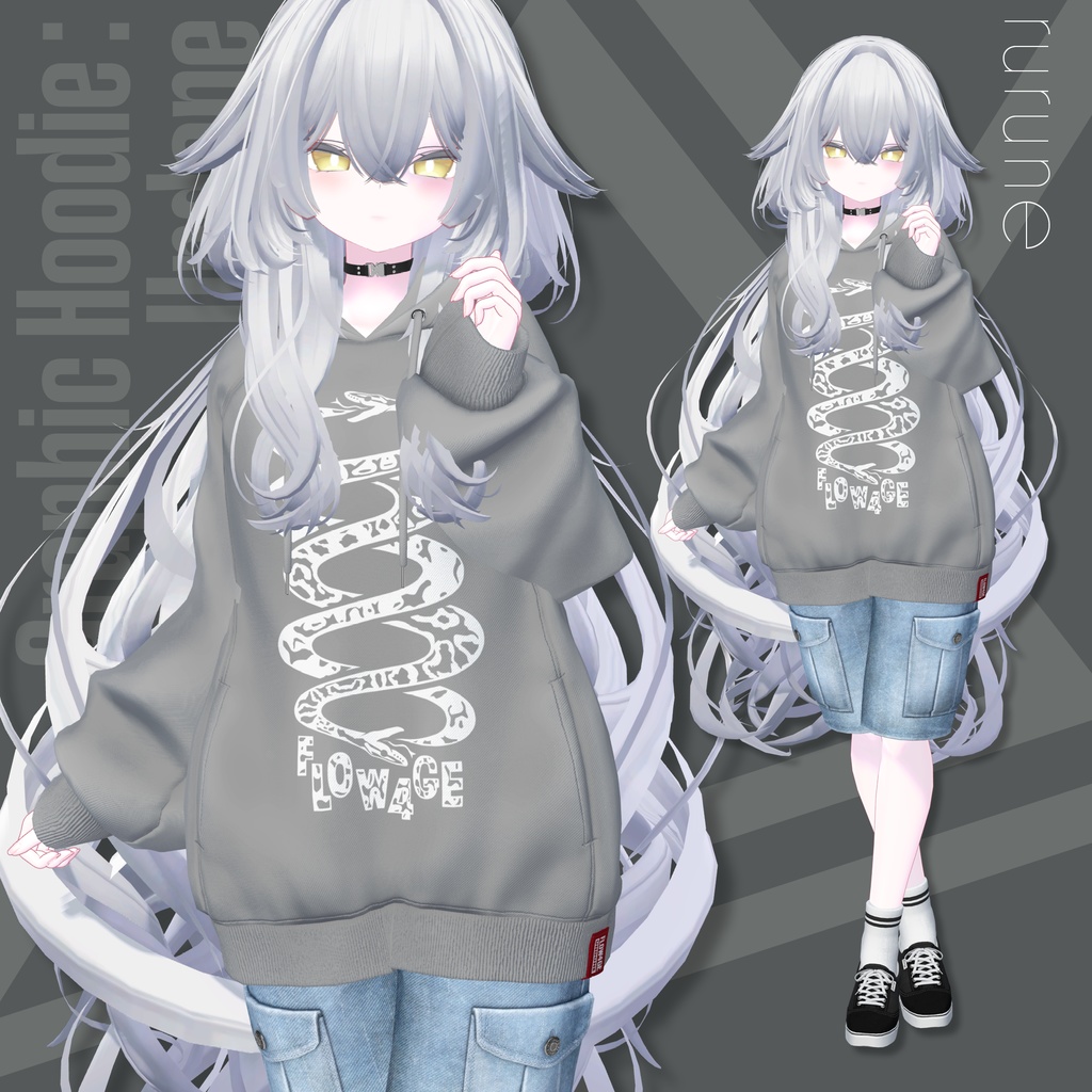 Graphic Hoodie : Undone【24アバターセミ対応】