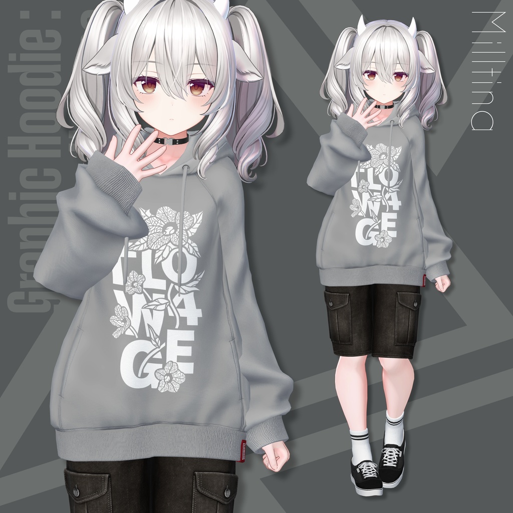 Graphic Hoodie : Undone【24アバターセミ対応】