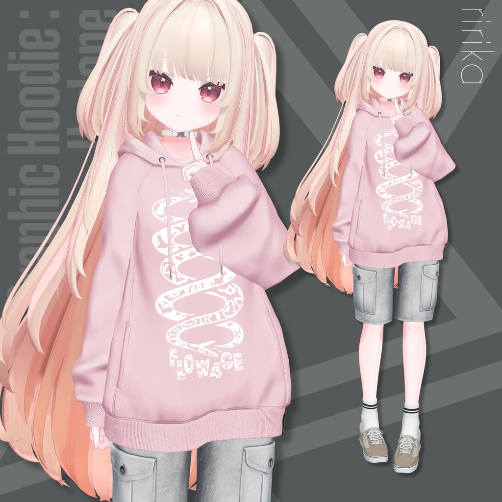 Graphic Hoodie : Undone【24アバターセミ対応】