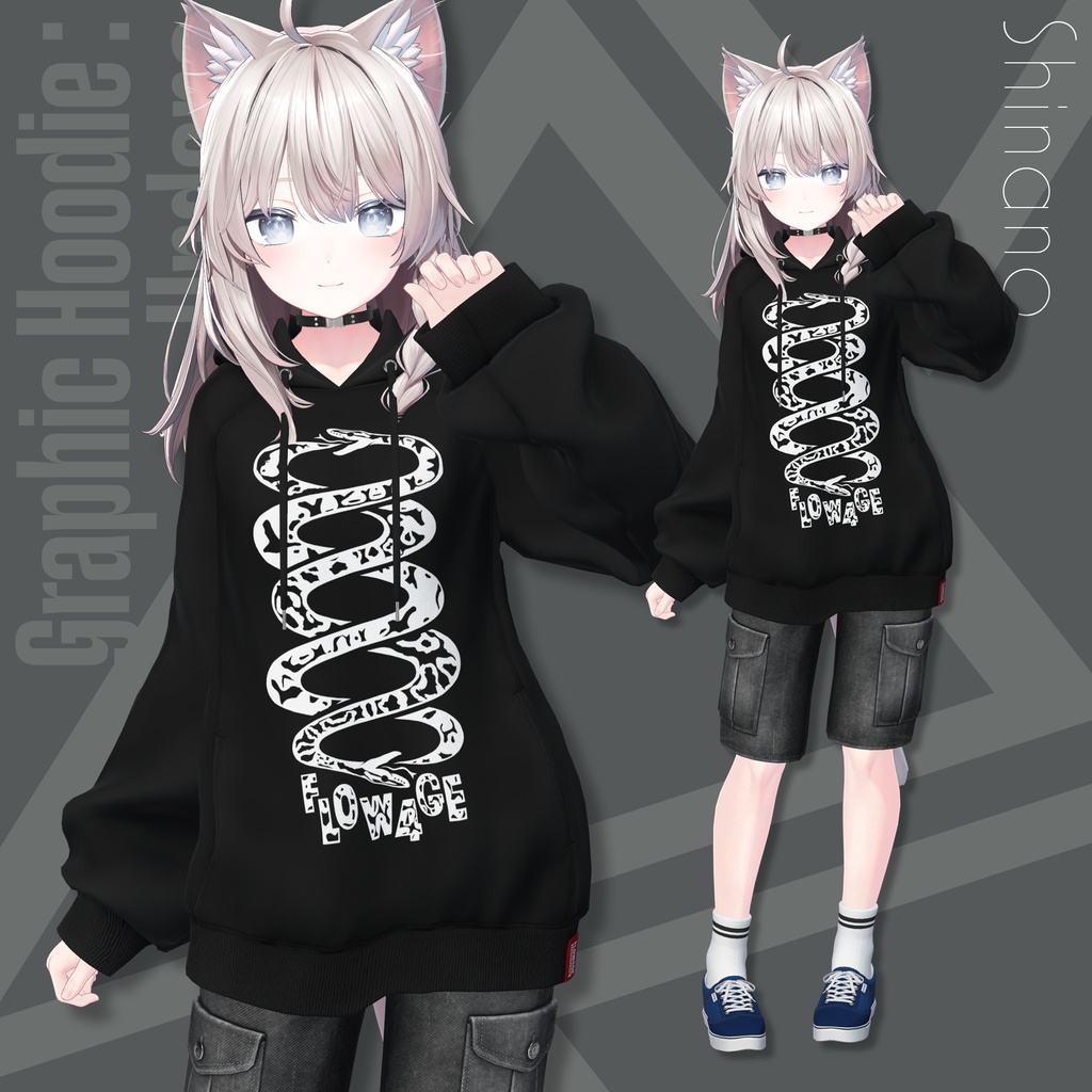 Graphic Hoodie : Undone【24アバターセミ対応】