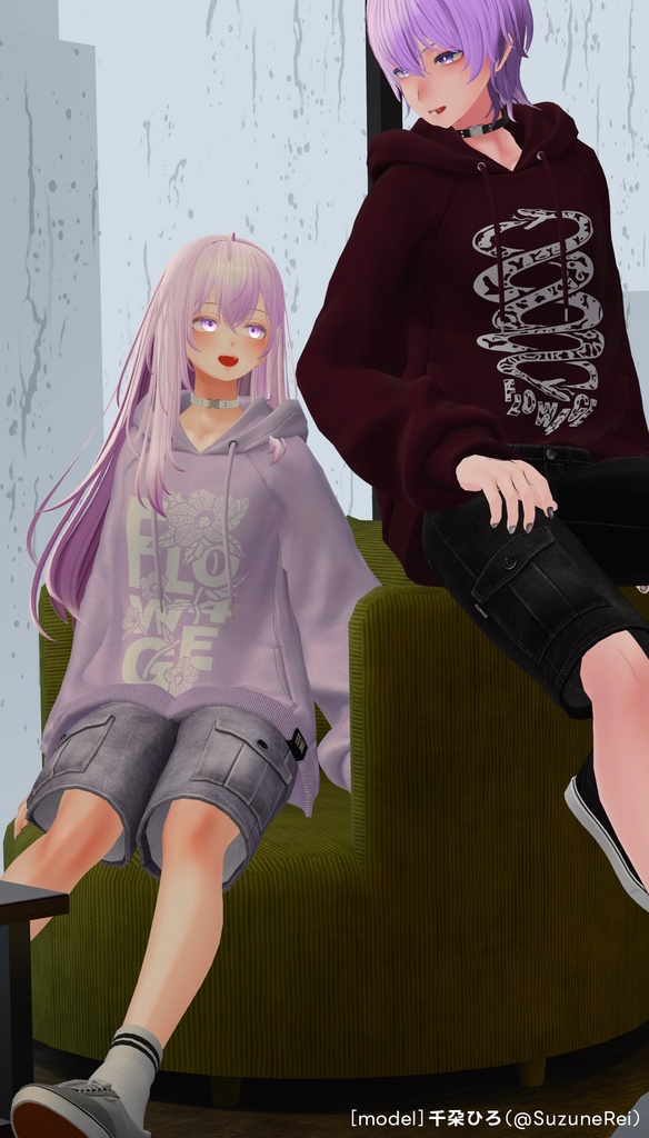 Graphic Hoodie : Undone【24アバターセミ対応】