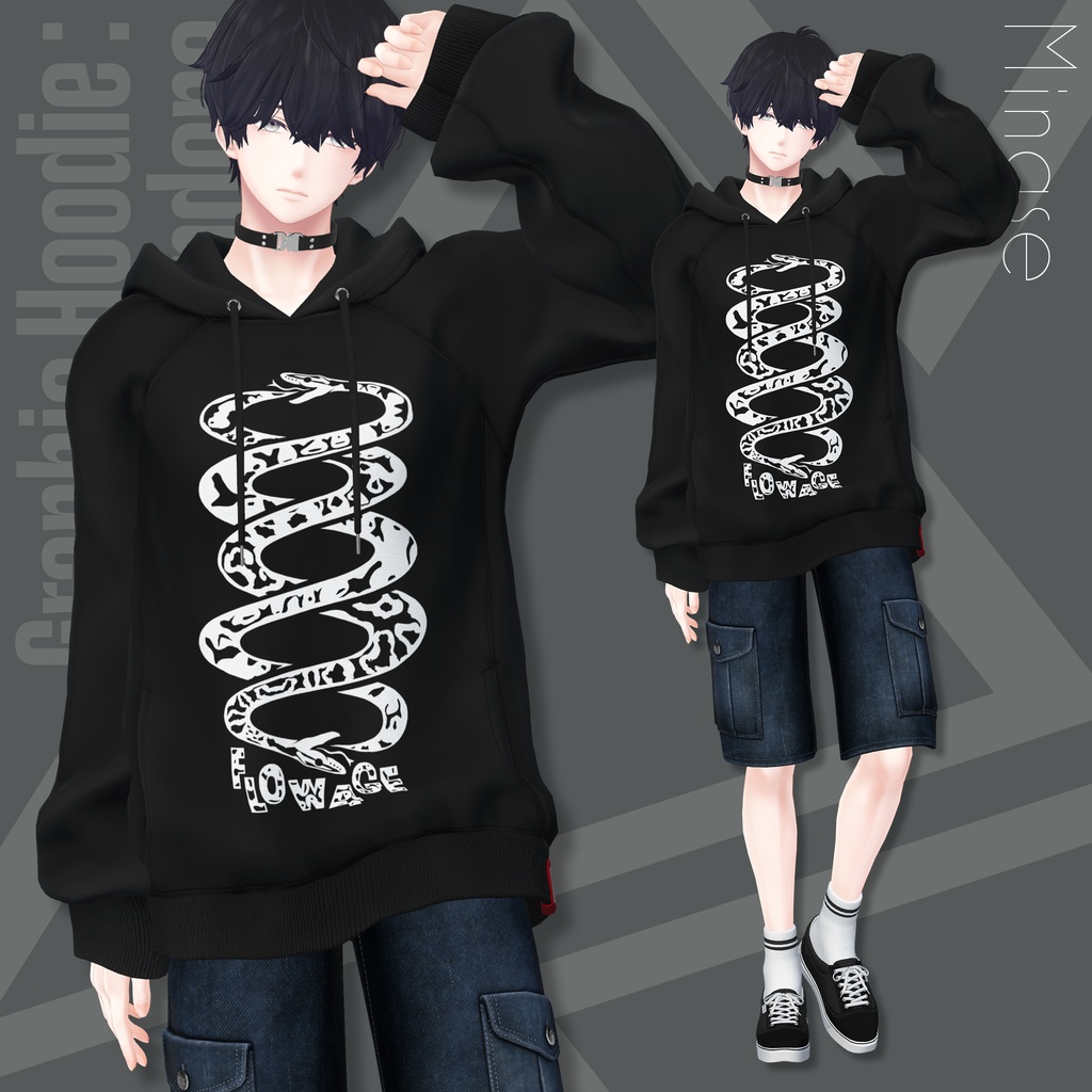 Graphic Hoodie : Undone【24アバターセミ対応】