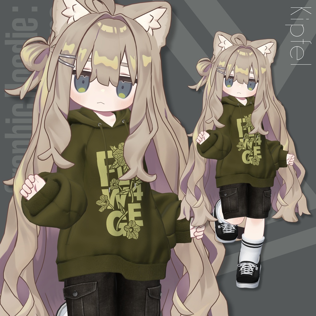 Graphic Hoodie : Undone【24アバターセミ対応】