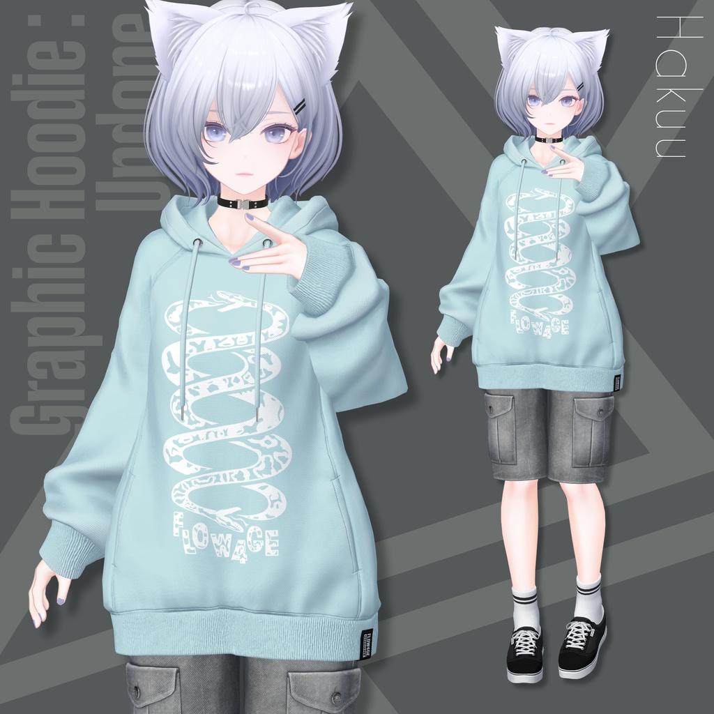 Graphic Hoodie : Undone【24アバターセミ対応】