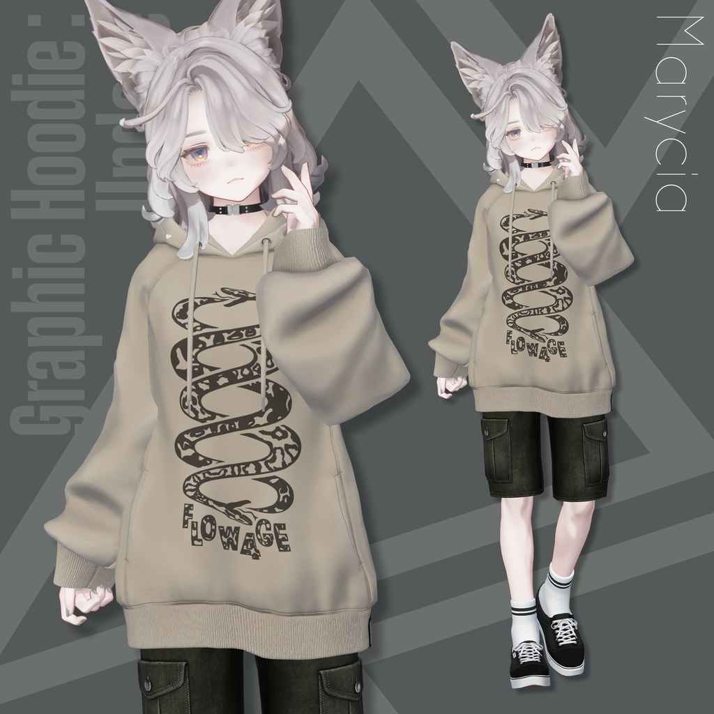 Graphic Hoodie : Undone【24アバターセミ対応】