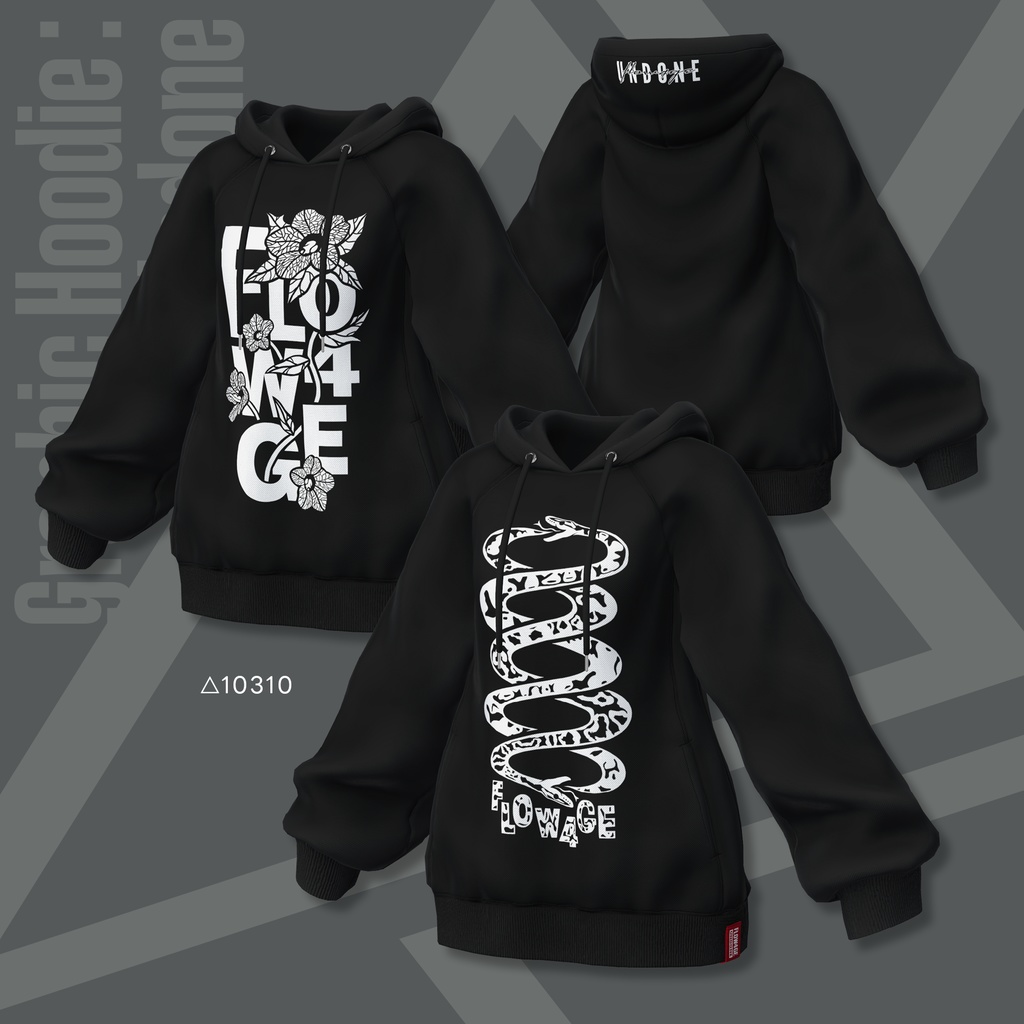 Graphic Hoodie : Undone【24アバターセミ対応】