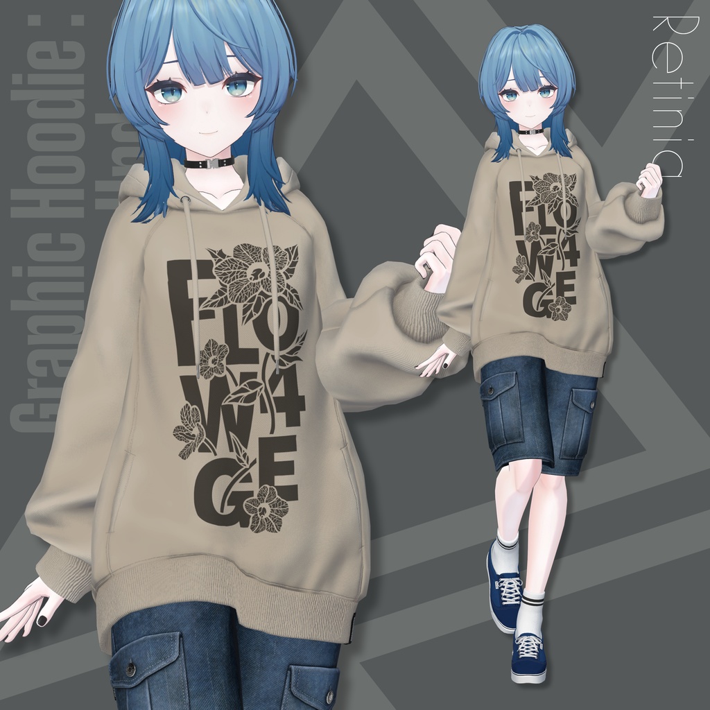 Graphic Hoodie : Undone【24アバターセミ対応】