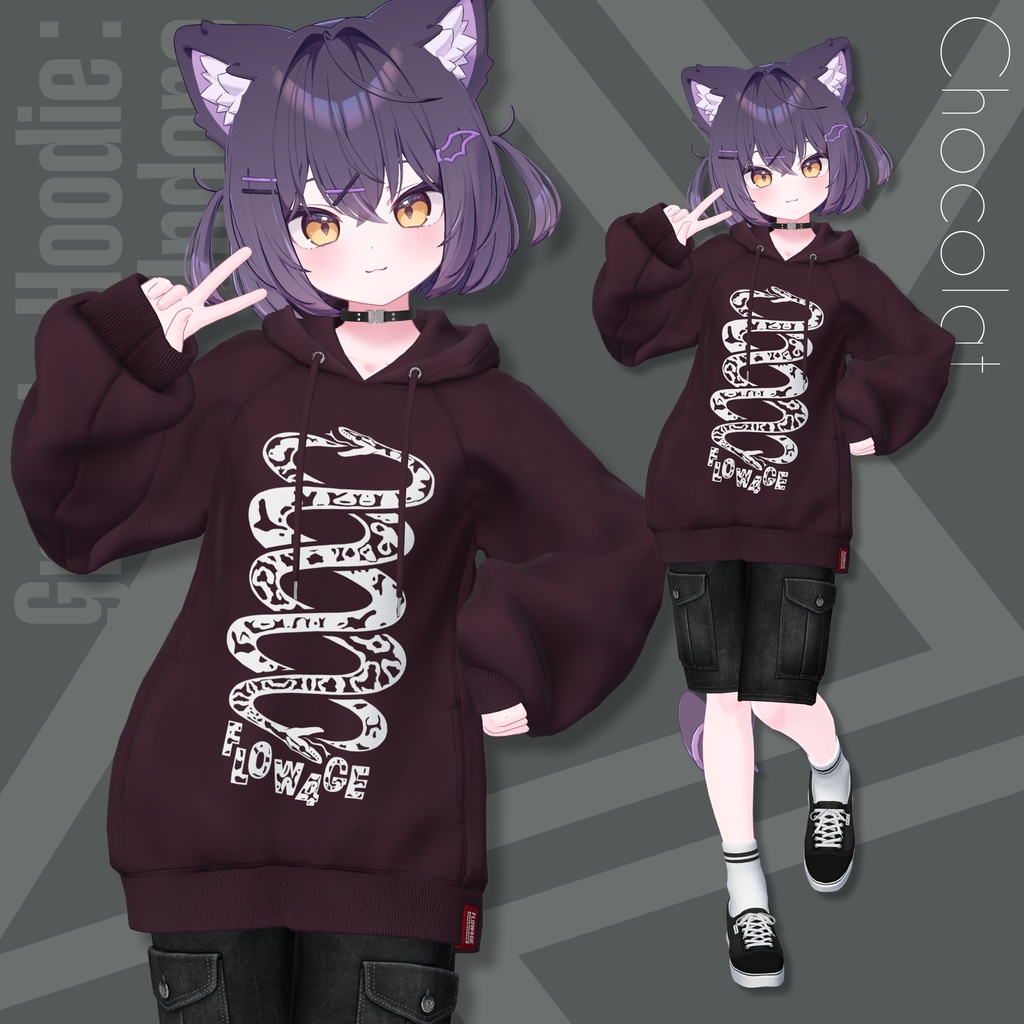 Graphic Hoodie : Undone【24アバターセミ対応】