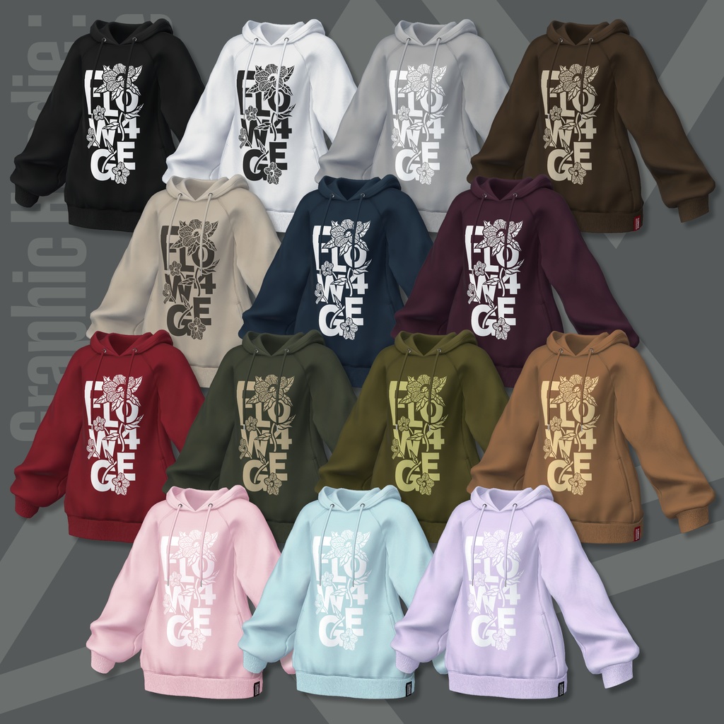 Graphic Hoodie : Undone【24アバターセミ対応】